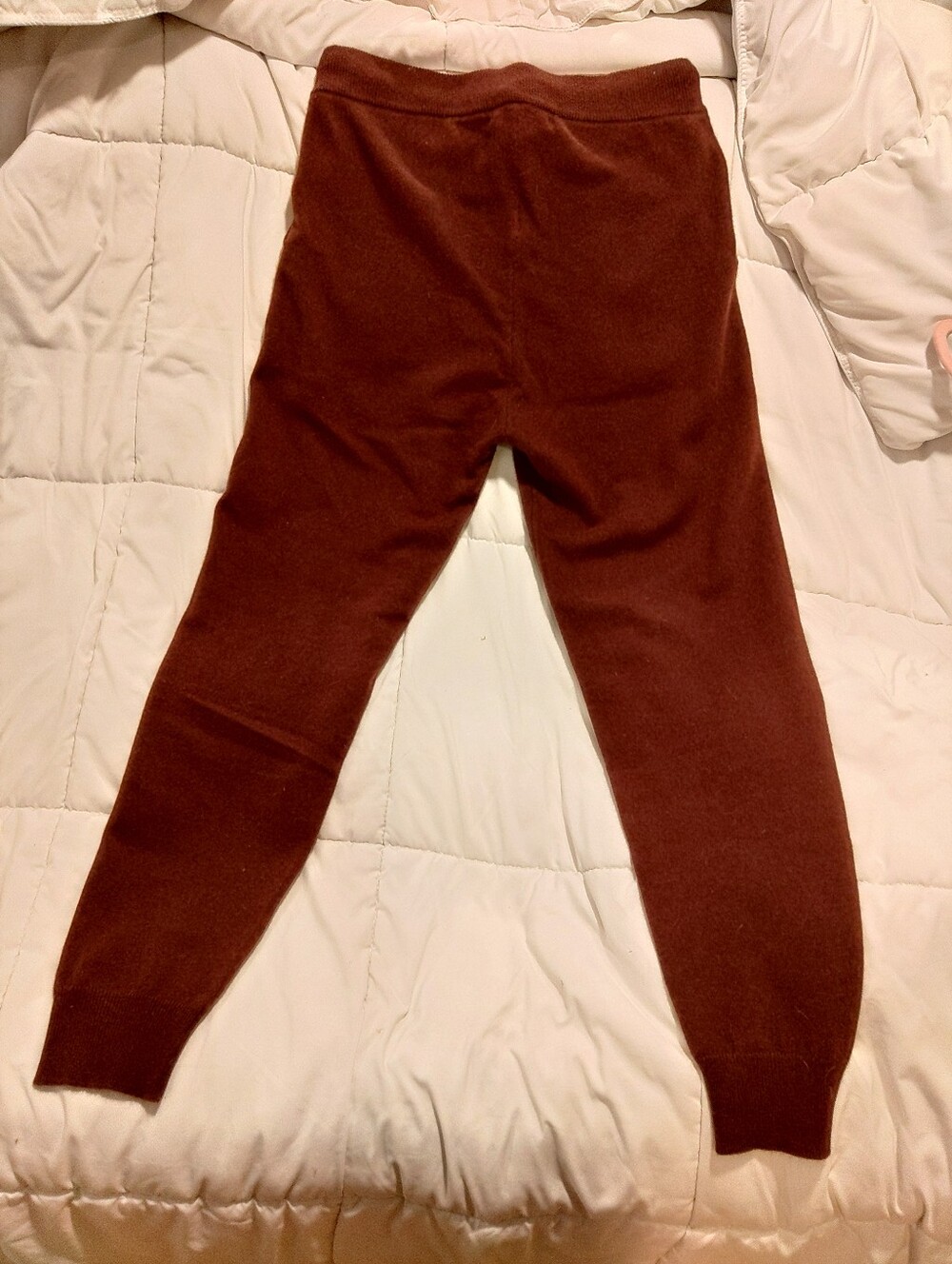 100% Cashmere Brown Joggers